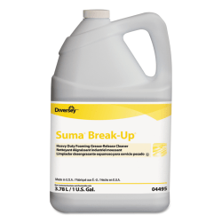 Diversey™ Suma® Break-Up® Heavy-Duty Foaming Grease-Release Cleaner, Unscented, 128 Oz Bottle, Case Of 4