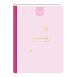 Norma Kiut Composition Notebook, 8-1/2" x 9-1/2", 1 Subject, College Rule, 100 Sheets, Leather