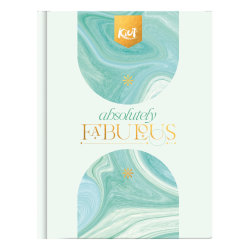 Norma Kiut Composition Notebook, 8-1/2" x 9-1/2", 1 Subject, College Rule, 100 Sheets, Platinum HC