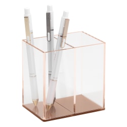 Realspace® Rose Gold Acrylic Pencil Cup