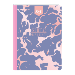 Norma Kiut Composition Notebook, 10-1/2" x 7-1/2", 1 Subject, College Rule, 100 Sheets, Platinum