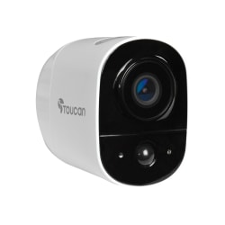 Toucan Wireless Indoor/Outdoor Weatherproof Camera With 1080p Resolution, White