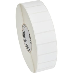 Zebra PolyPro 3000T - 2" Width x 1" Length - Permanent Adhesive - Rectangle - Thermal Transfer - White - Polypropylene - 2000 / Roll - 1 Roll