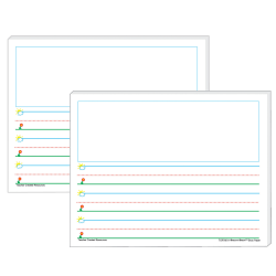Teacher Created Resources Smart Start K-1 Story Paper, 8-1/2" x 11", Primary Rule, White, 100 Sheets Per Pack, Set Of 2 Packs