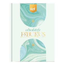 Norma Kiut Composition Notebook, 10-1/2" x 7-1/2", 1 Subject, College Rule, 100 Sheets, Platinum HC