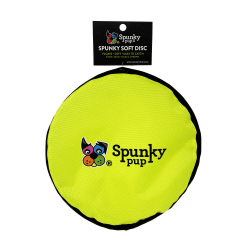 Spunky Pup Soft Disc, 9-1/2" x 9-1/2" x 1/8", Yellow