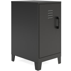 LYS SOHO Locker - 2 Shelve(s) - for Office, Home, Classroom, Playroom, Basement, Garage, Cloth, Sport Equipments, Toy, Game - Overall Size 27.5" x 14.3" x 18" - Black - Steel