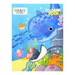 Smart Color Kid’s Coloring Book, Ocean Animals