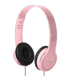 BYTECH On-Ear Headphones, Pink, BYAUOH143PK