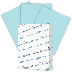Hammermill® Colors Color Multi-Use Printer & Copy Paper, Blue, Letter (8.5" x 11"), 500 Sheets Per Ream, 24 Lb
