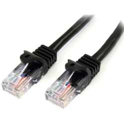 StarTech.com Snagless Cat5e UTP Patch Cable - RJ-45 (M) - RJ-45 (M) - 100 ft - UTP - ( CAT 5e ) - black  - 45PATCH100BK