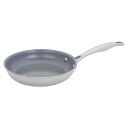 Henckels Clad H3 Stainless Steel Ceramic Nonstick Fry Pan, 8", Silver