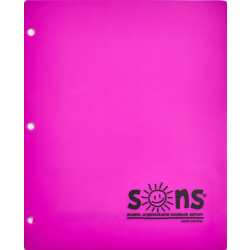 SONS System Pocket Folders, 9-1/2" x 12-1/2", Violet