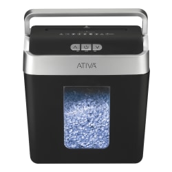 Ativa® 8-Sheet Micro-Cut Lift-Off Shredder With Handle, OMM83B
