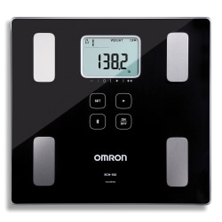 Omron BCM-500 Body Composition Bathroom Scale, 11" x 11.2", Black