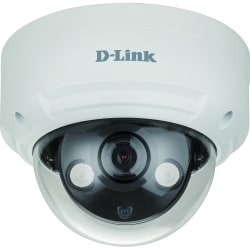 D-Link Vigilance DCS-4614EK 4 Megapixel HD Network Camera - Dome - 98.43 ft Night Vision - H.265, H.264, MJPEG - 2592 x 1520 Fixed Lens - 30 fps - CMOS - Water Resistant, Dust Resistant, Vandal Proof, Weather Proof