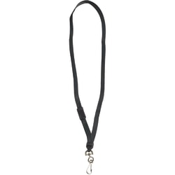 Partners Brand Breakaway Lanyards, 38", Black, Case Of 24