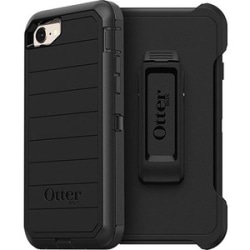 OtterBox Defender Series Pro Rugged Carrying Case Holster For Apple iPhone® SE 2, iPhone® SE 3, iPhone® 8, iPhone® 7 Smartphone, Black