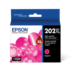 Epson® 202XL Claria® Magenta High-Yield Ink Cartridge, T202XL320-S