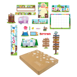 Creative Teaching Press Curated Classroom Woodland Friends Bulletin Board Set, Back To School, All Ages, Set Of 268 Pieces