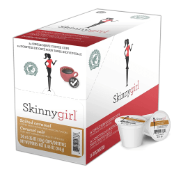 Skinnygirl Single-Serve K-Cup Coffee, Salted Caramel Medium Roast, Box Of 24 Pods