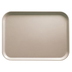 Cambro Camtray Rectangular Serving Trays, 14" x 18", Taupe, Pack Of 12 Trays
