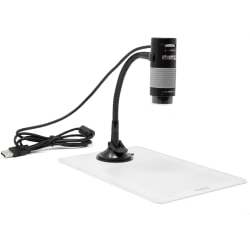 Plugable USB 2.0 Digital Microscope with Flexible Arm Observation Stand - Compatible with Windows, Mac, Linux (2MP, 250x Magnification)
