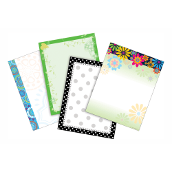 Barker Creek Paper Set, 8 1/2" x 11", Peaceful Thoughts, Pack Of 200 Sheets