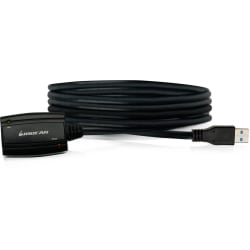 IOGEAR USB 3.0 BoostLinq - 16.4ft (5m) - 16.40 ft USB Data Transfer Cable for Hub, Webcam, Hard Drive, Printer - First End: 1 x USB 3.0 Type A - Male - Second End: 1 x USB 3.0 Type A - Female - Extension Cable - Black - 1
