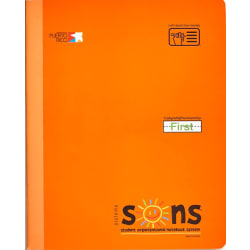SONS System First Notebooks, 9-3/4" x 7-1/2", 1 Subject, Primary Rule, 200 Sheets, Orange,