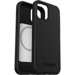OtterBox iPhone 12, iPhone 12 Pro Symmetry Series+ Antimicrobial Case with MagSafe - For Apple iPhone 12, iPhone 12 Pro Smartphone - Black - Bacterial Resistant, Bump Resistant, Drop Resistant - Synthetic Rubber, Polycarbonate - Retail
