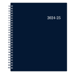 2024-2025 Blue Sky Enterprise Weekly/Monthly Planning Calendar, 7" x 9", Navy, July To June