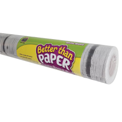 Teacher Created Resources Better Than Paper Bulletin Board Roll, 48" x 12', White Wood