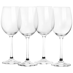 Martha Stewart 4-Piece Wine Glass Set, 14 Oz, Clear