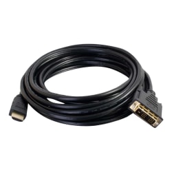 C2G 2m (6ft) HDMI to DVI Cable - HDMI to DVI-D Adapter Cable - 1080p - M/M - Adapter cable - DVI-D male to HDMI male - 6.6 ft - shielded - black