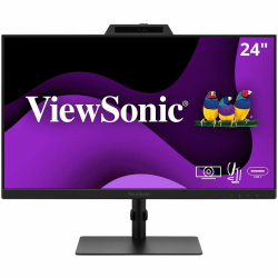 ViewSonic VG2441V 24" 1080p IPS Video Conferencing Monitor with Integrated Windows Hello Certified IR 5MP Webcam