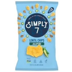 Simply 7 Vegetable Chips, Lentil Jalapeno, 4 Oz, Total Qty 1