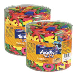 Creativity Street Wonderfoam Craft Tubs, 0.5 Lb, Assorted Colors, Set Of 2 Tubs