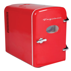 Frigidaire® 9-Can 48-Watt Portable Retro Mini Refrigerator, Red, EFMIS175-RED