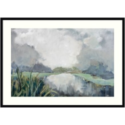 Amanti Art River Passage by Mary Parker Buckley Wood Framed Wall Art Print, 43"W x 31"H, Black