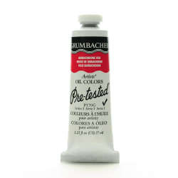 Grumbacher P170 Pre-Tested Artists' Oil Colors, 1.25 Oz, Quinacridone Red, Pack Of 2