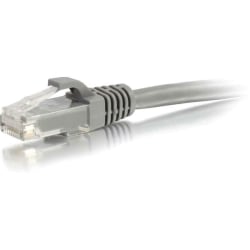 C2G 12ft Cat6 Snagless Unshielded (UTP) Network Patch Ethernet Cable-Gray - Category 6 for Network Device - RJ-45 Male - RJ-45 Male - 12ft - Gray