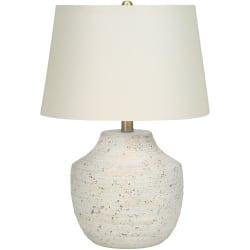 Monarch Specialties Lucas Table Lamp, 20"H, Ivory/Cream