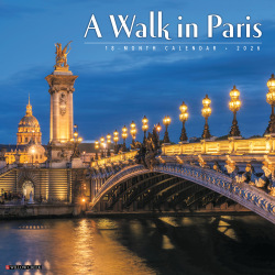 2026 Willow Creek Press Scenic Monthly Wall Calendar, 12" x 12", A Walk in Paris, January To December, 49761