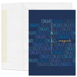 Custom Full-Color All Occasion Congratulations Cards And Envelopes, 5" x 7", Multiple Congrats, Box Of 25 Cards
