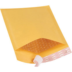 Office Depot® Brand Kraft EZ Open Tear-Tab Bubble Mailers, #0, 6" x 10", Pack Of 150