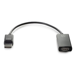 HP - Adapter - DisplayPort male to HDMI female - 4K support - for Elite t655; Pro t550; Workstation Z4 G5, Z6 G5
