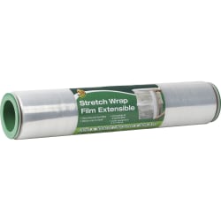 Duck Extensible Stretch Wrap Film - 20" Width x 1000 ft Length - Non-adhesive, Durable, Handle, Self-stick - Plastic Film - Clear