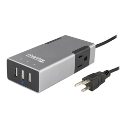 Plugable PS2-USB3 - Power adapter - 20 Watt - 4 A - 5 output connectors (3 x USB Type A, 2 x 3-pole)