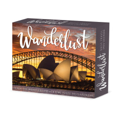 2026 Willow Creek Press Page-A-Day Daily Desk Calendar, 6-1/4" x 5-1/2", Wanderlust, January To December, 54482